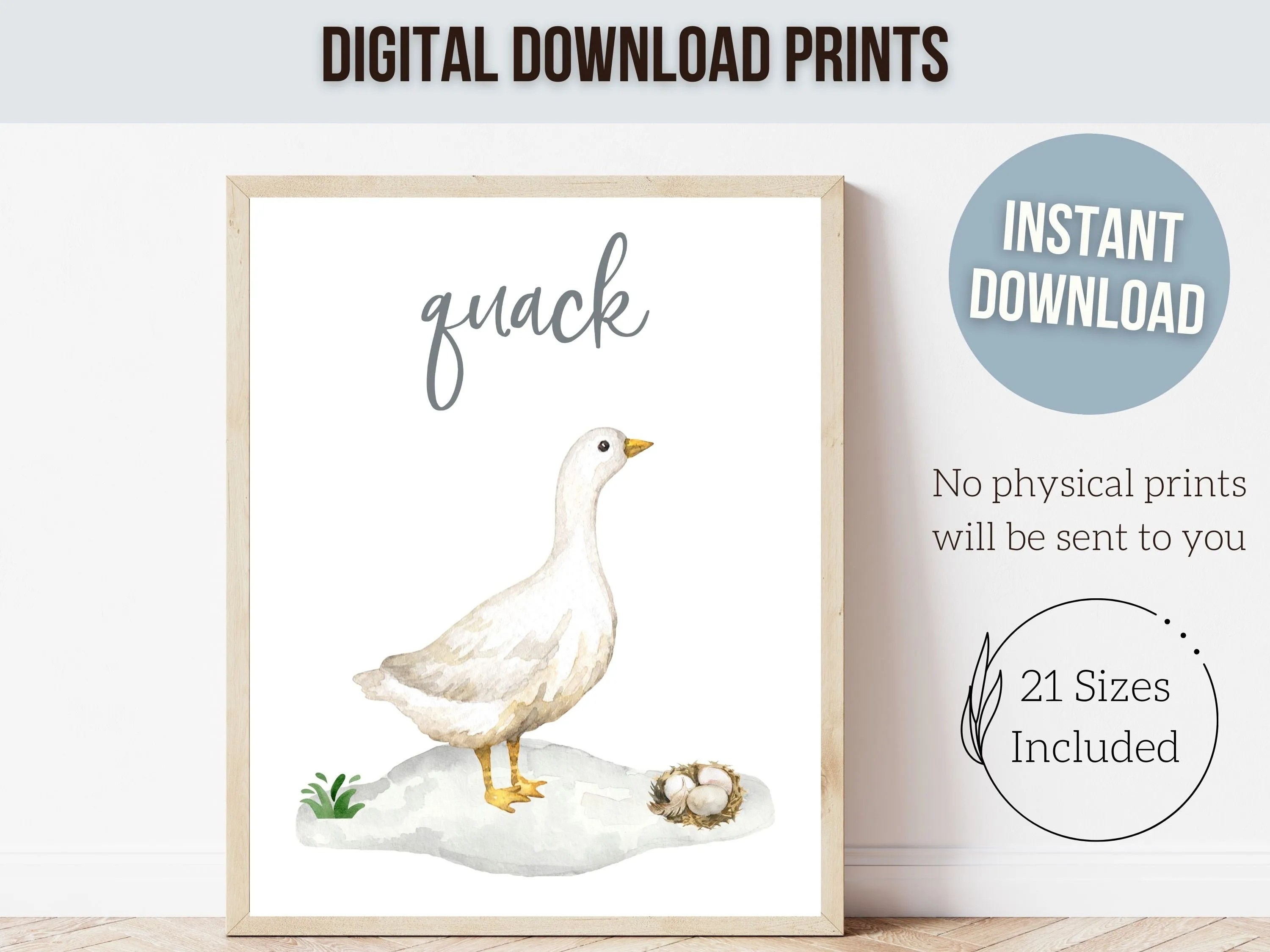 Farm Animal Nursery Prints