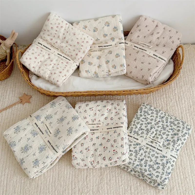 Floral Baby Blanket and Pillow Set