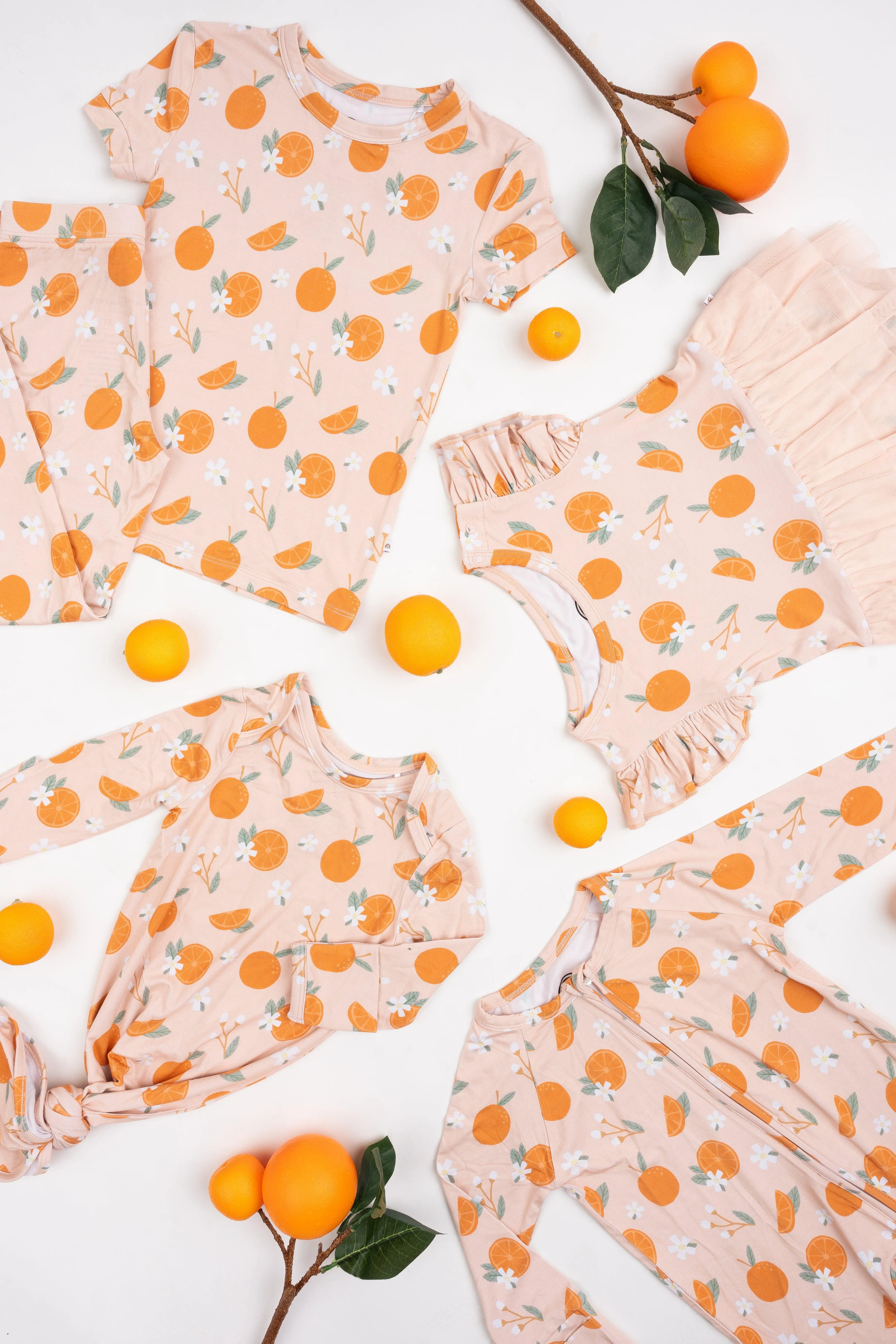 Freshly Squeezed Oranges Bamboo Baby Blanket