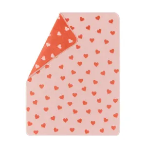 Fussenegger Juwel Rose Carla Baby Blanket Hearts Allover 70X90cm