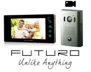 Futuro intercom with surface mounted door station, picture memory, Black