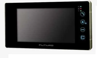 Futuro intercom with surface mounted door station, picture memory, Black