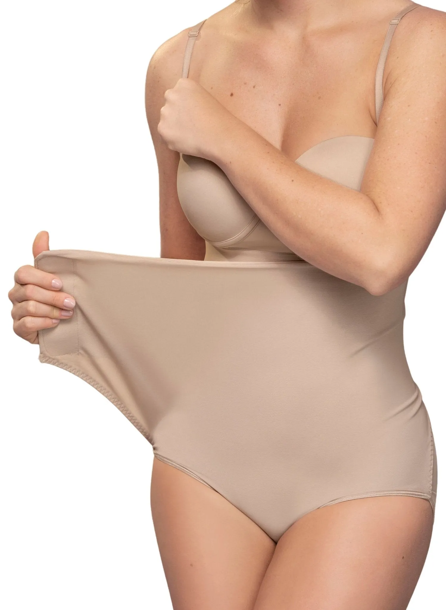 High-Waisted Postpartum Panty with Adjustable Belly Wrap for Natural or C-Section Birth