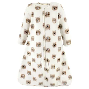Hudson Baby Plush Sleeping Bag, Sack, Blanket, Long-Sleeve Bear