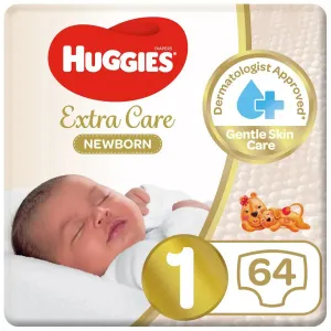 Huggies New Born Jumbo 64's (Size 1)