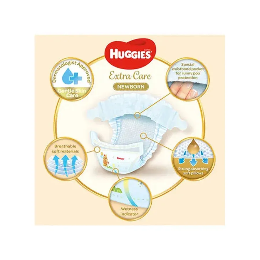 Huggies New Born Jumbo 64's (Size 1)