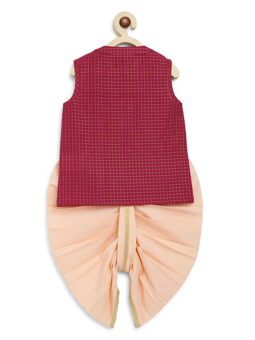 Imli ka Buta Dhoti Set - Purple