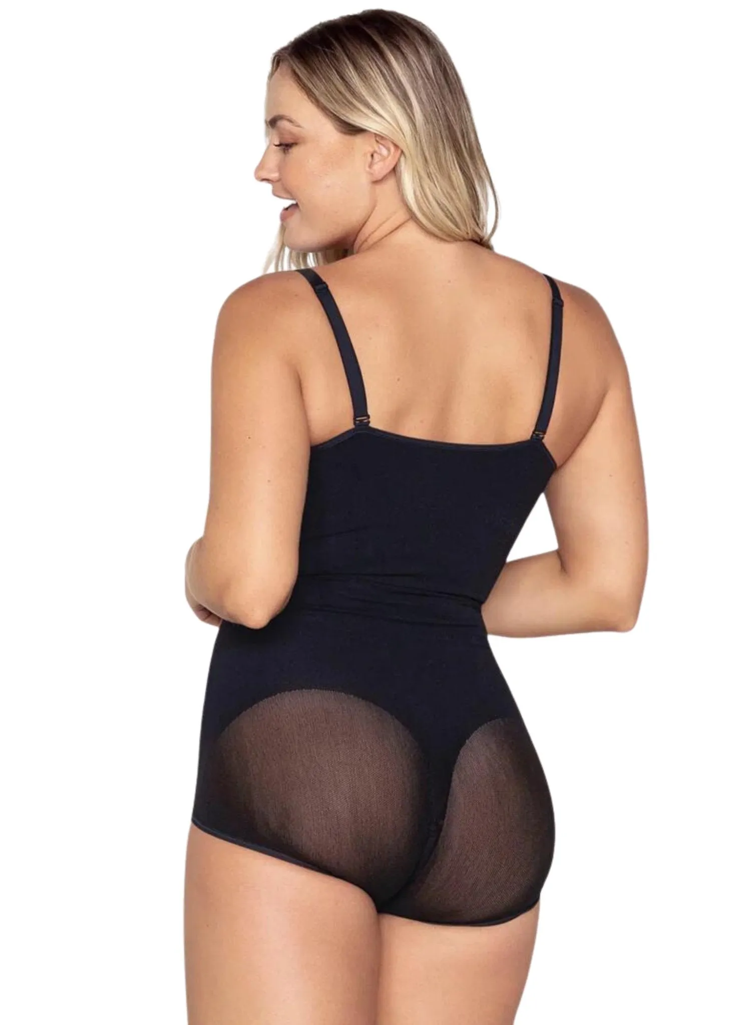 Invisible Bodysuit Shaper with Targeted Compression - Black