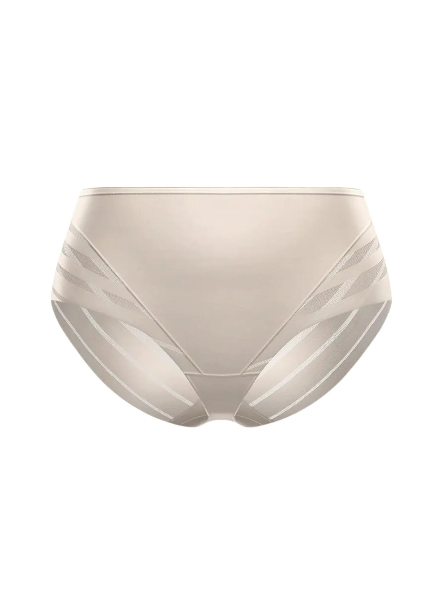 Lace Stripe Undetectable Classic Shaper Panty - Nude