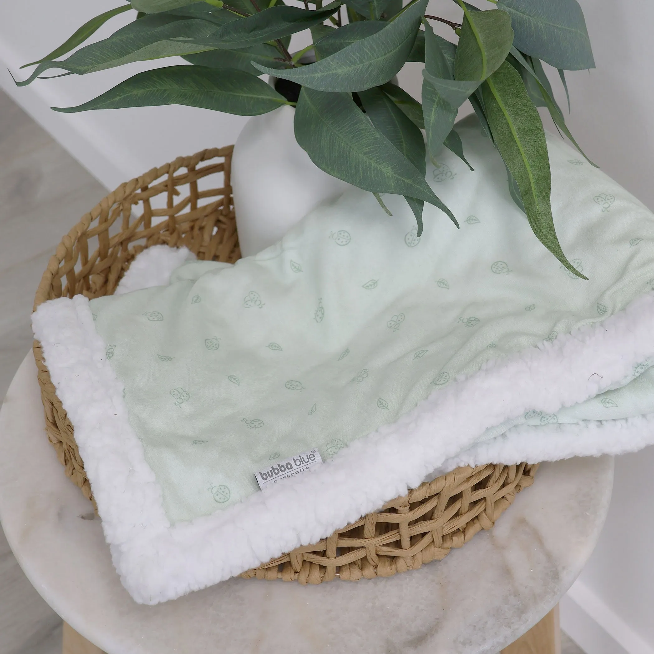 Little Bug Bamboo Reversible Cuddle Blanket