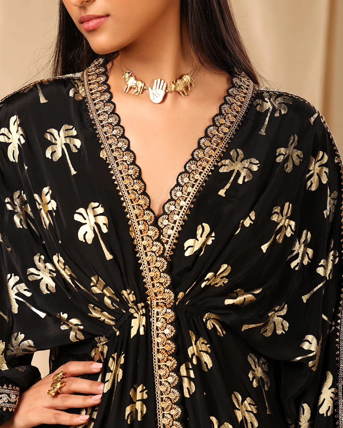 Maternity Black Coco Kaftan