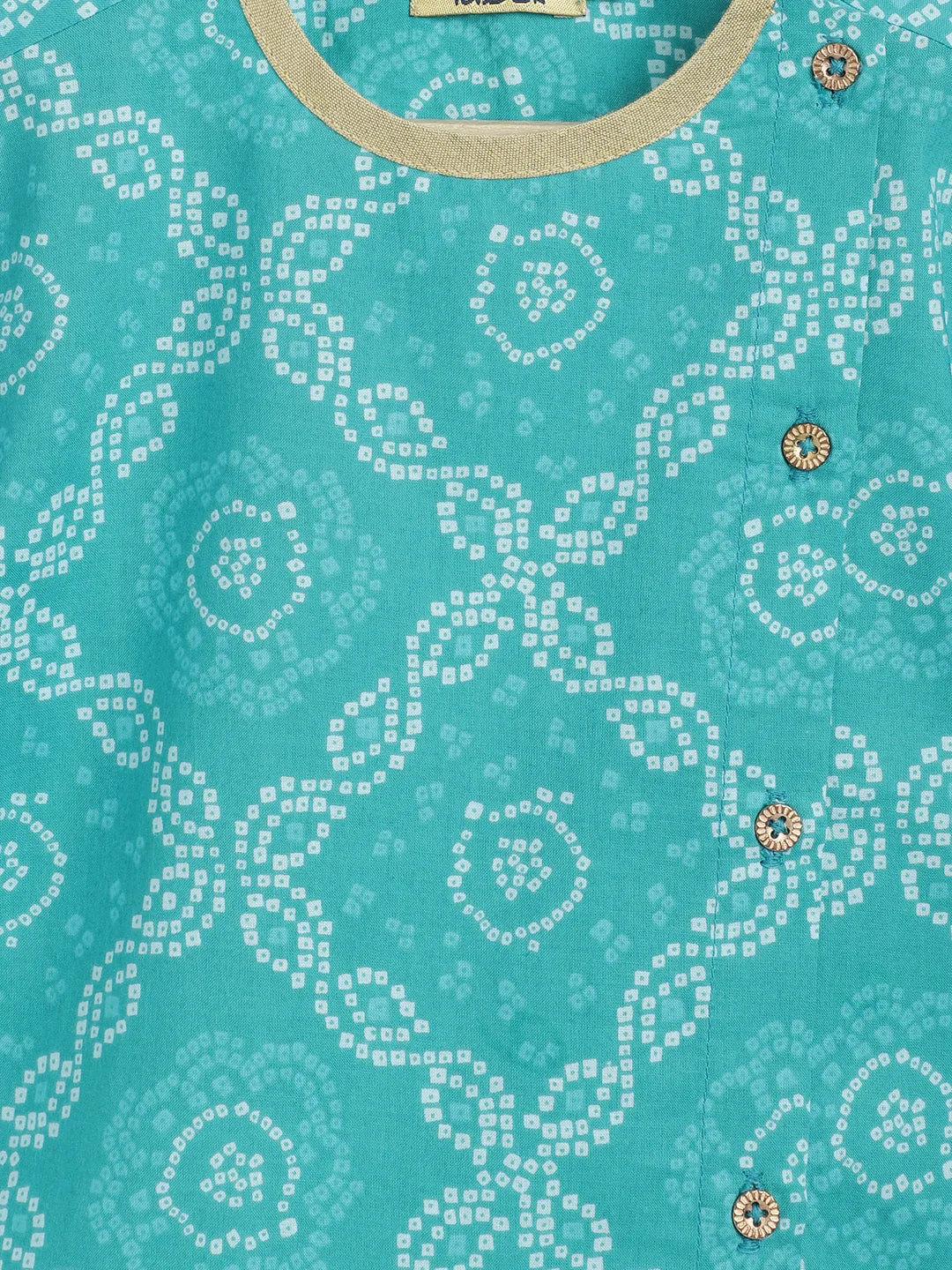 Mini Maharaj Dhoti Kurta Set - Blue