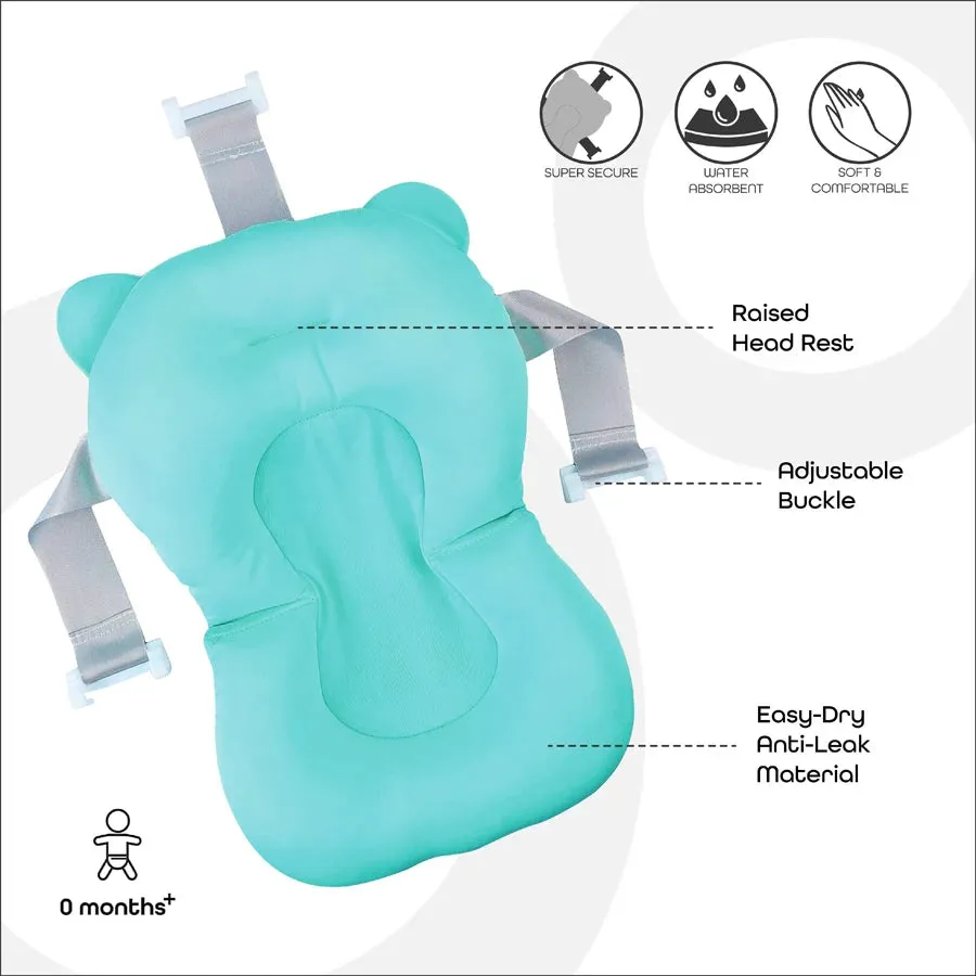 Moon Anti Slip Baby Bath Pad (Blue)