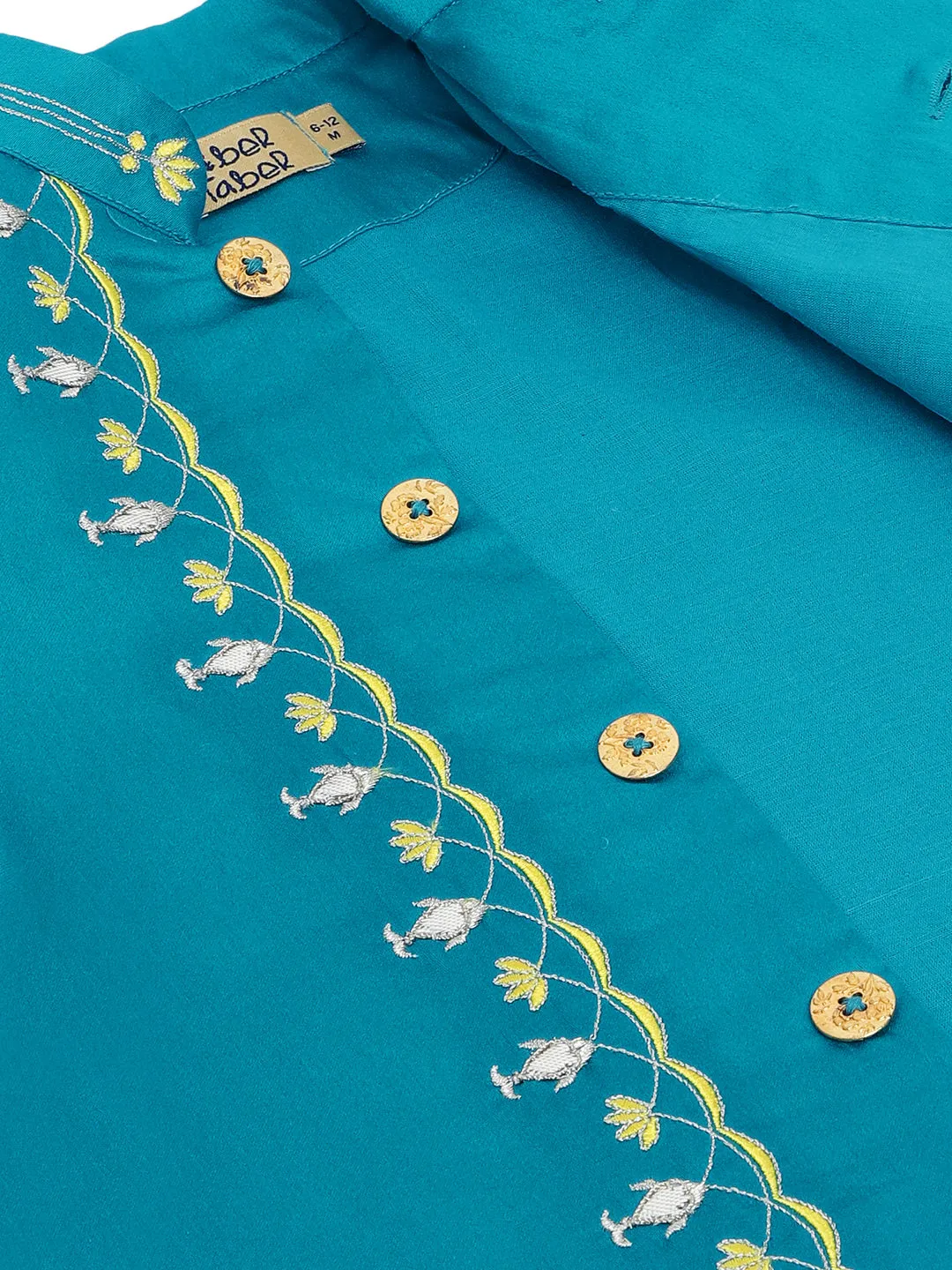 Nanhey Nawab Bandhgala Set - Blue