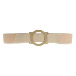 Nu-Comfort 2" Wide Beige Support Belt 2-1/4" I.D. Ring Plate 28"-31" Waist Small, Latex-Free