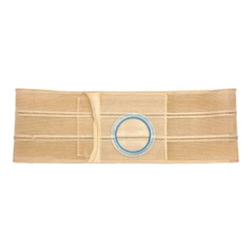 Nu-Hope Support Belt, Original Flat Panel, 2-1/8" Stoma, 7" Wide, Left, 1" From Bottom, XL (41" to 47" Waist), Beige