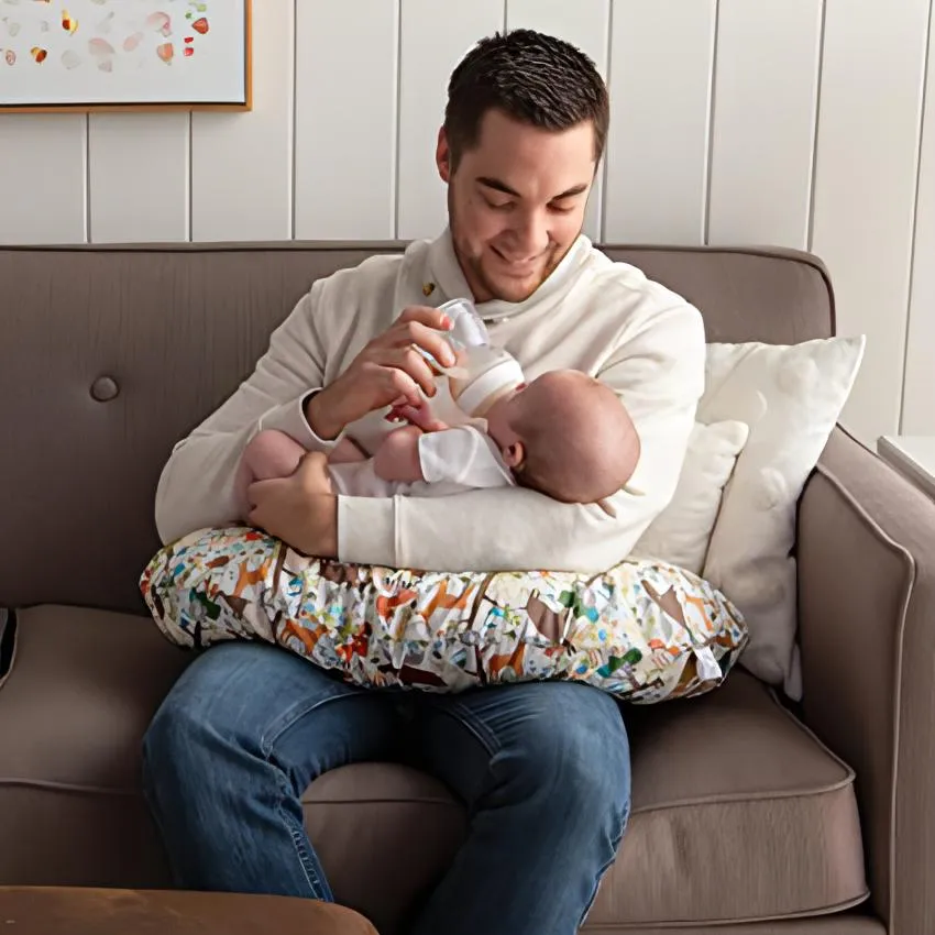 Nursing Pillow with Cover | Cotton Blend Fabric