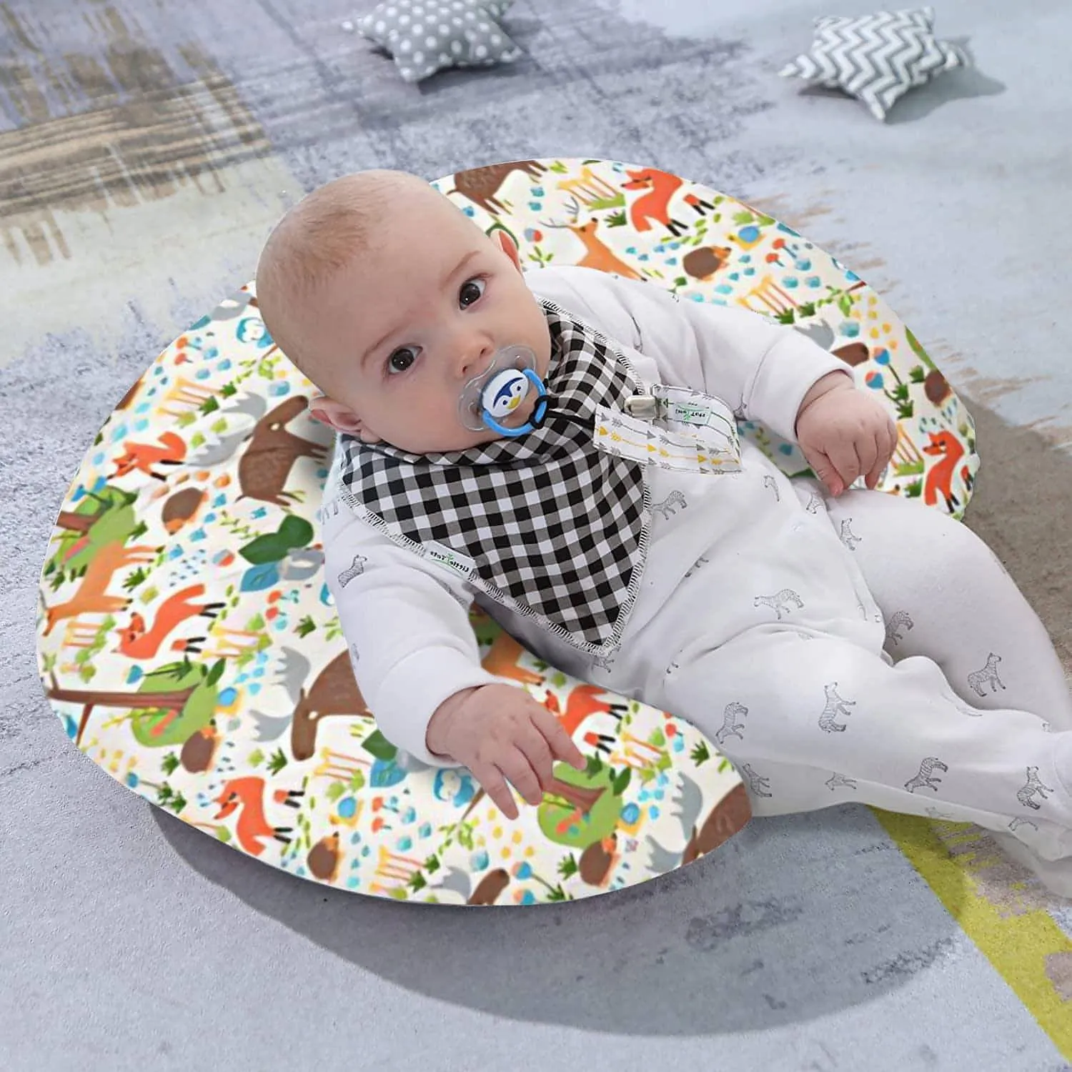 Nursing Pillow with Cover | Cotton Blend Fabric
