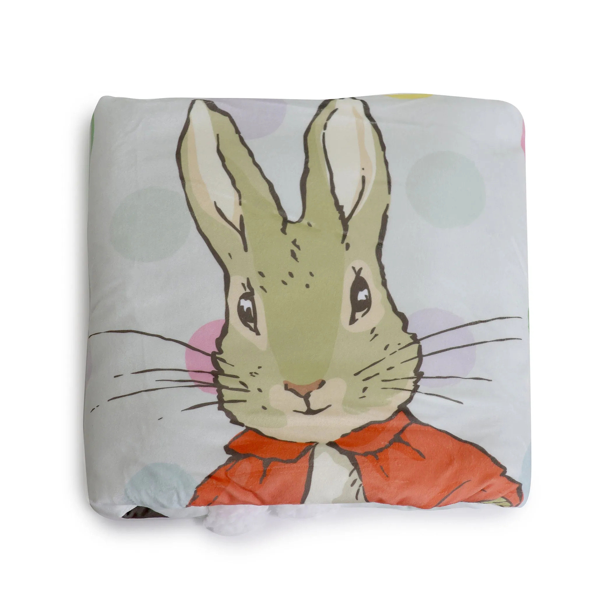 Peter Rabbit 'New Adventure' Reversible Fleece Cuddle Blanket - Pink