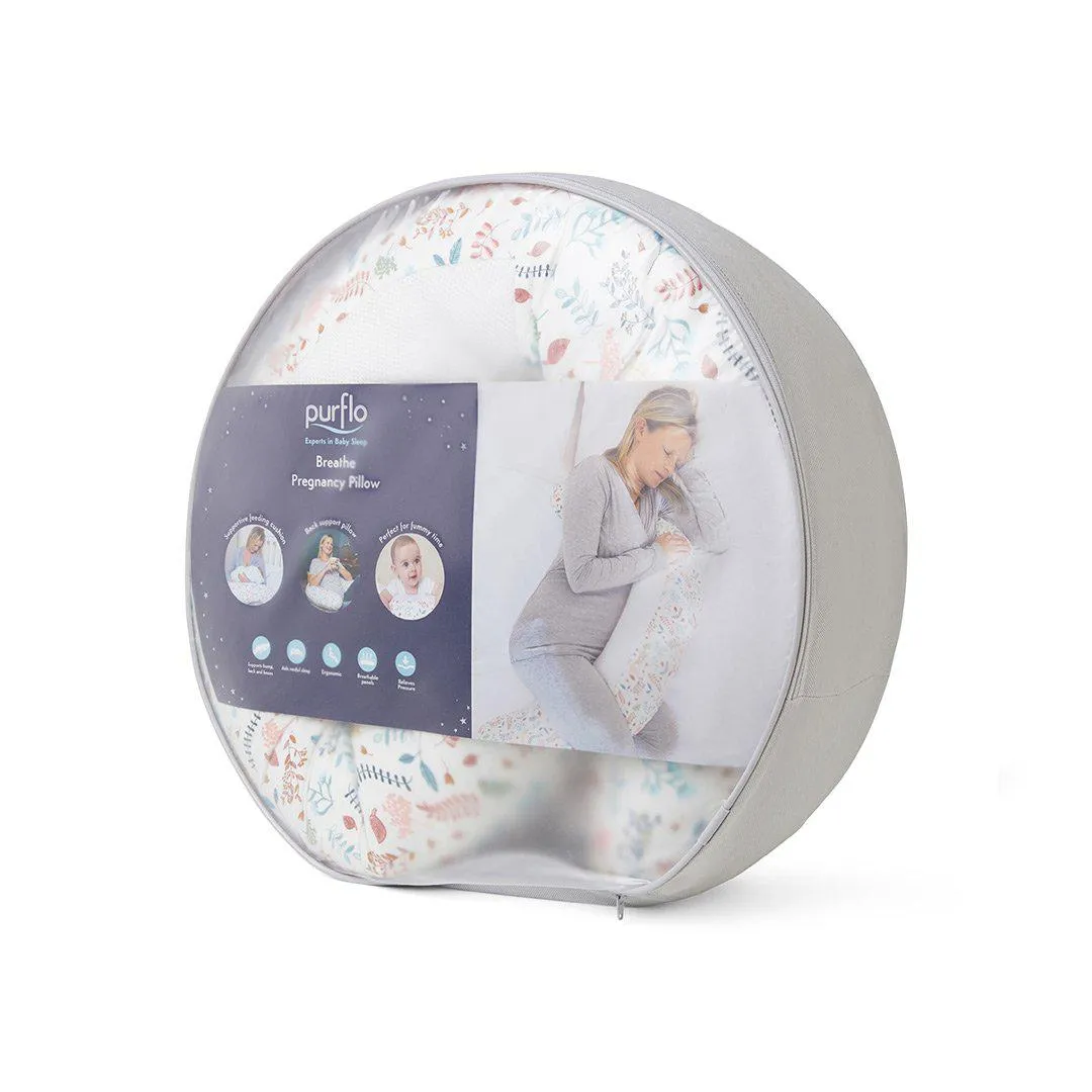 Purflo Breathe Pregnancy Pillow - Botanical