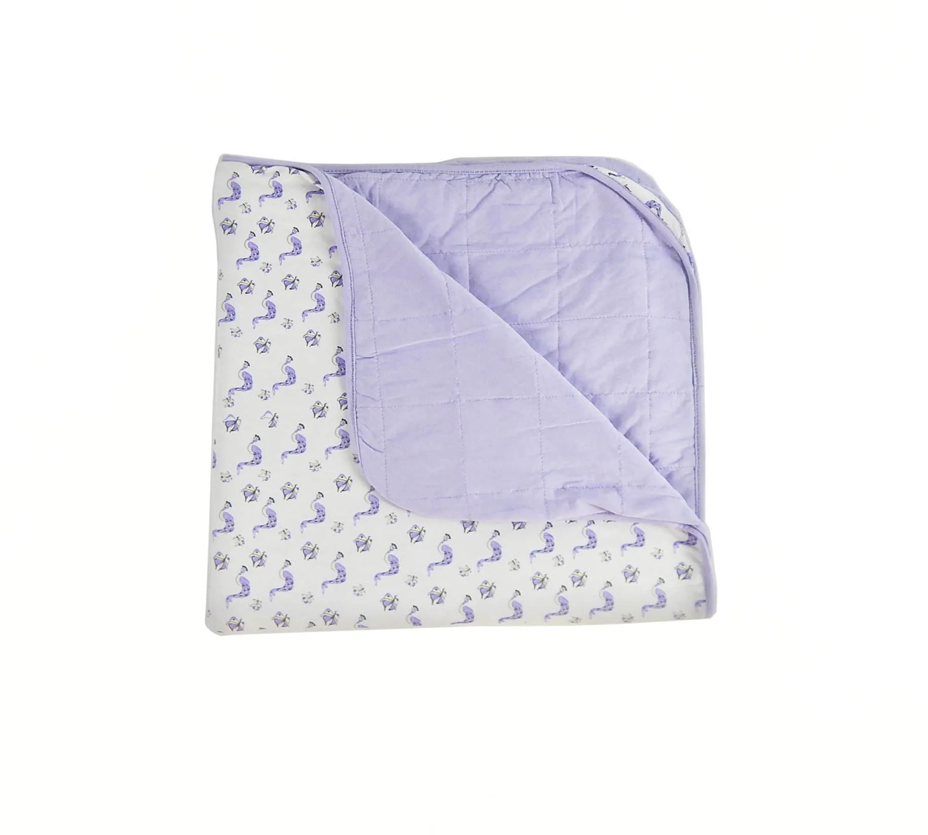 Quilted Blanket in Lilac/Garden