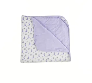 Quilted Blanket in Lilac/Garden
