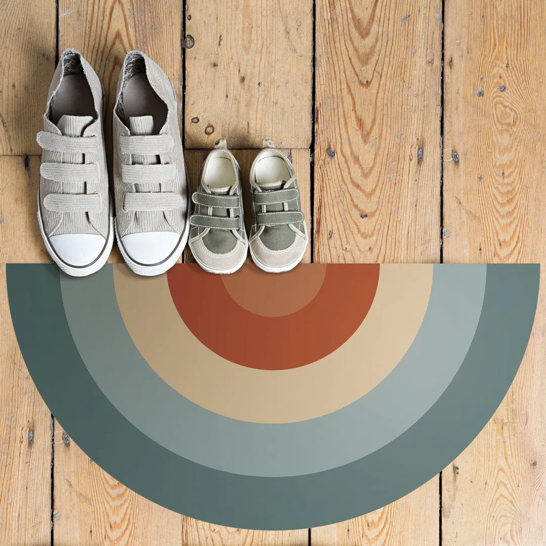 Rainbow Vinyl Floor Mat