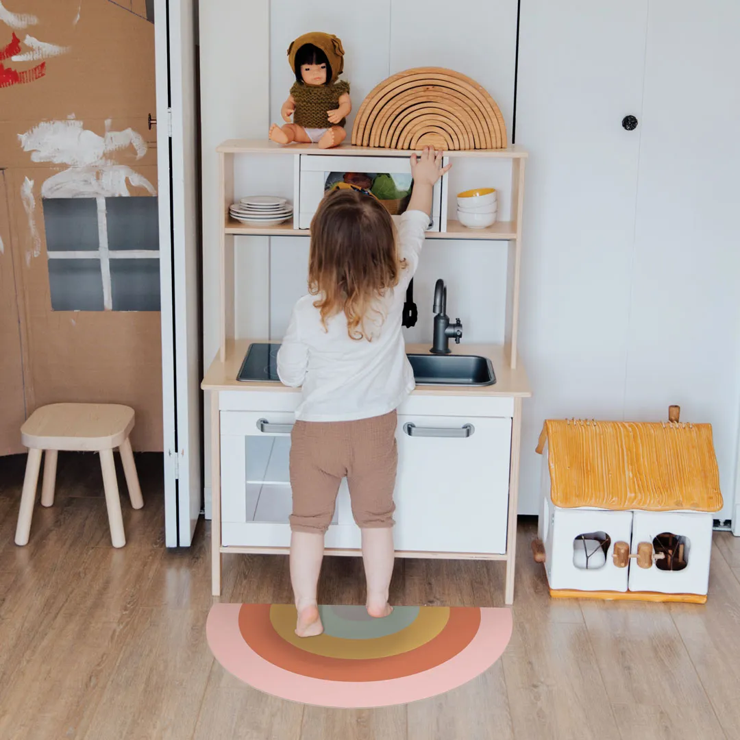 Rainbow Vinyl Floor Mat