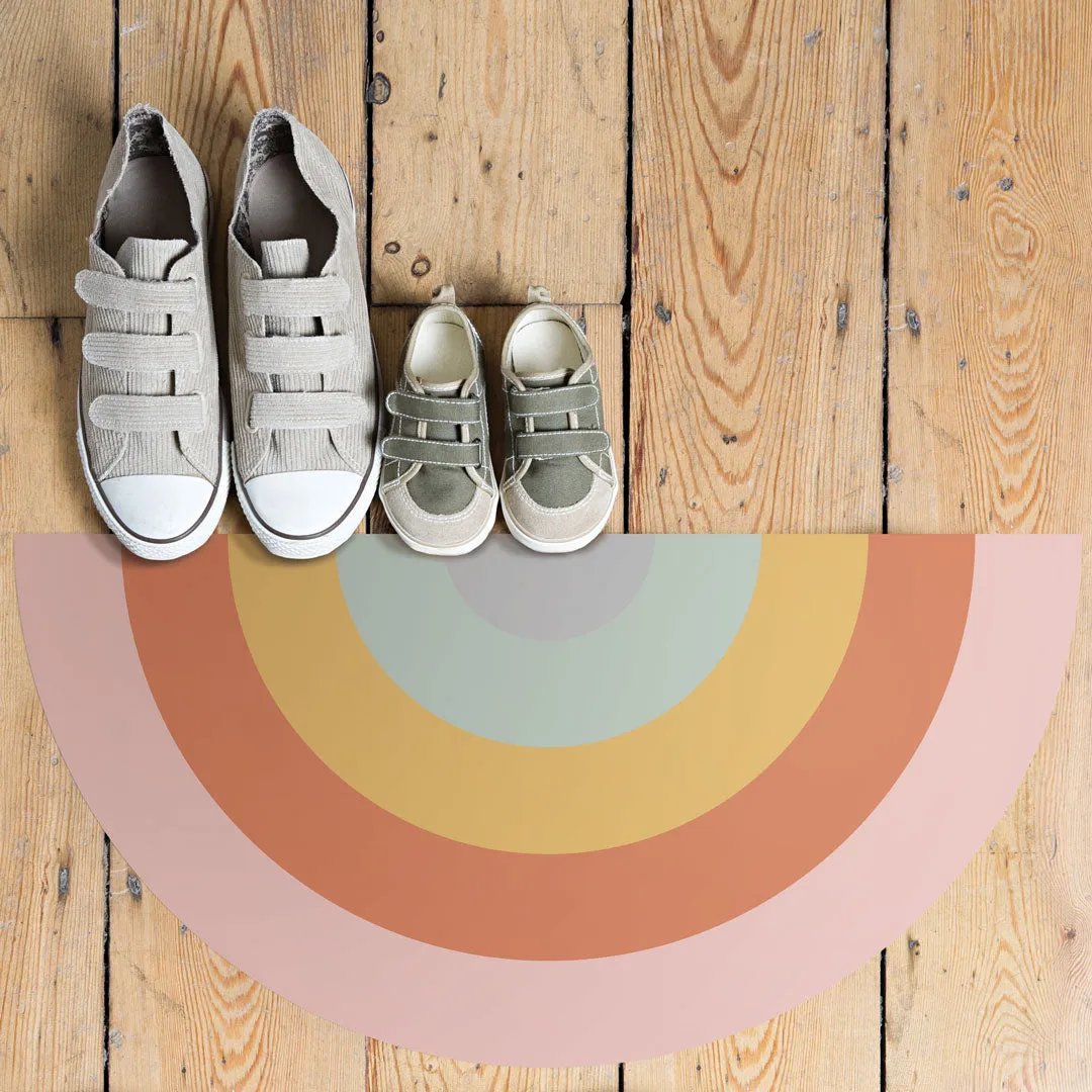 Rainbow Vinyl Floor Mat