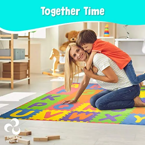 Safest Non Toxic Alphabet Puzzle Mat Kids Learn & Play Interlocking Puzzle