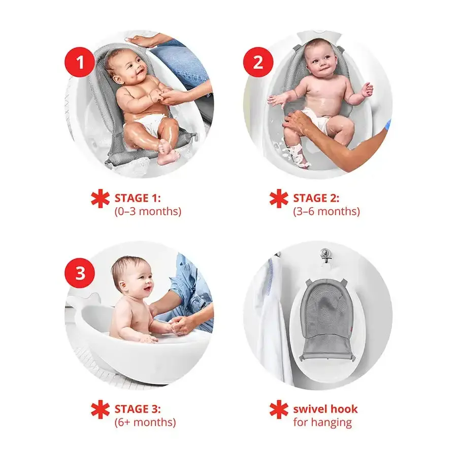 Skip Hop Moby Smart Sling 3-Stage Tub (White)