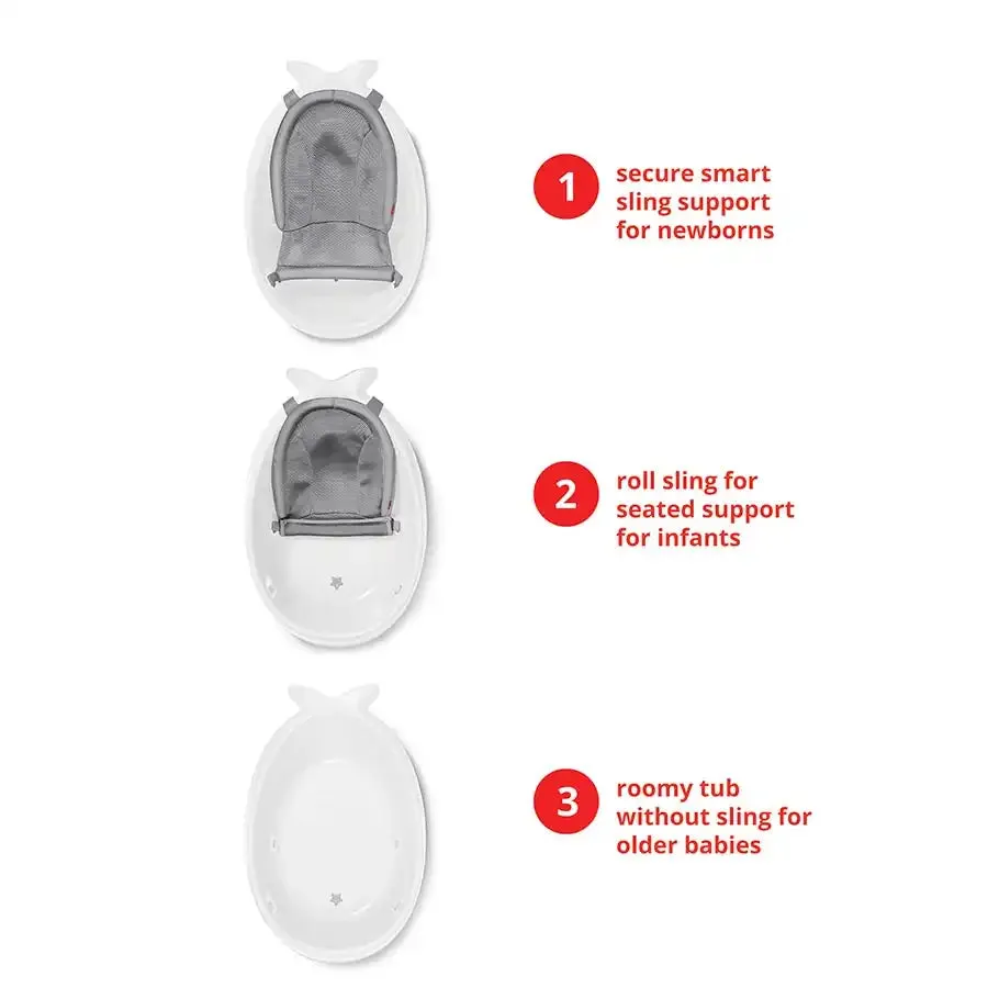 Skip Hop Moby Smart Sling 3-Stage Tub (White)