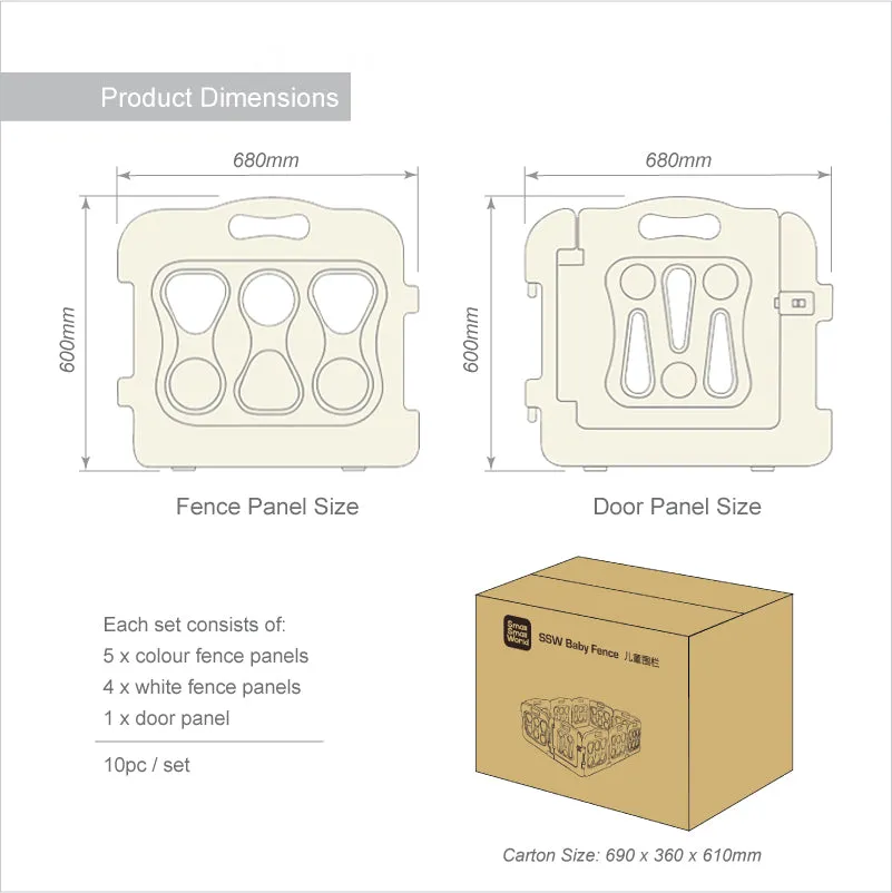 SSW Lunar Baby Fence Grey