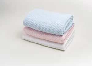 Stonewashed Basket Weave Blanket 28x36
