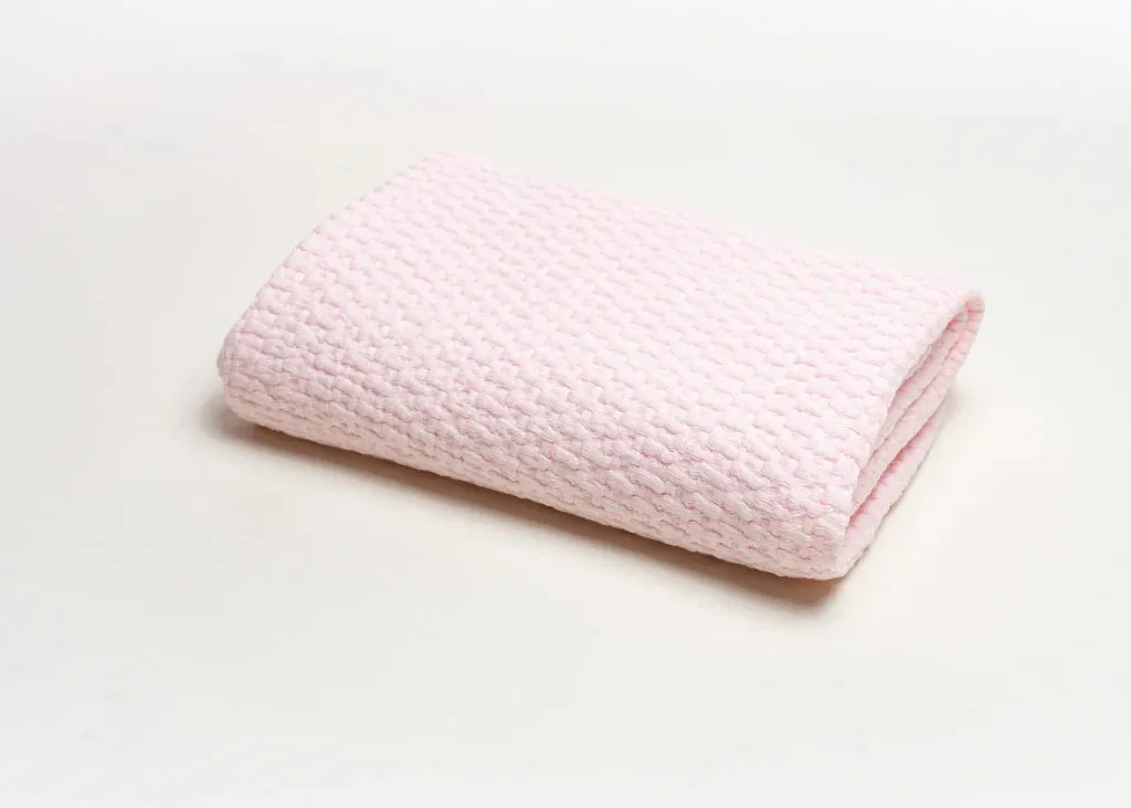 Stonewashed Basket Weave Blanket 28x36