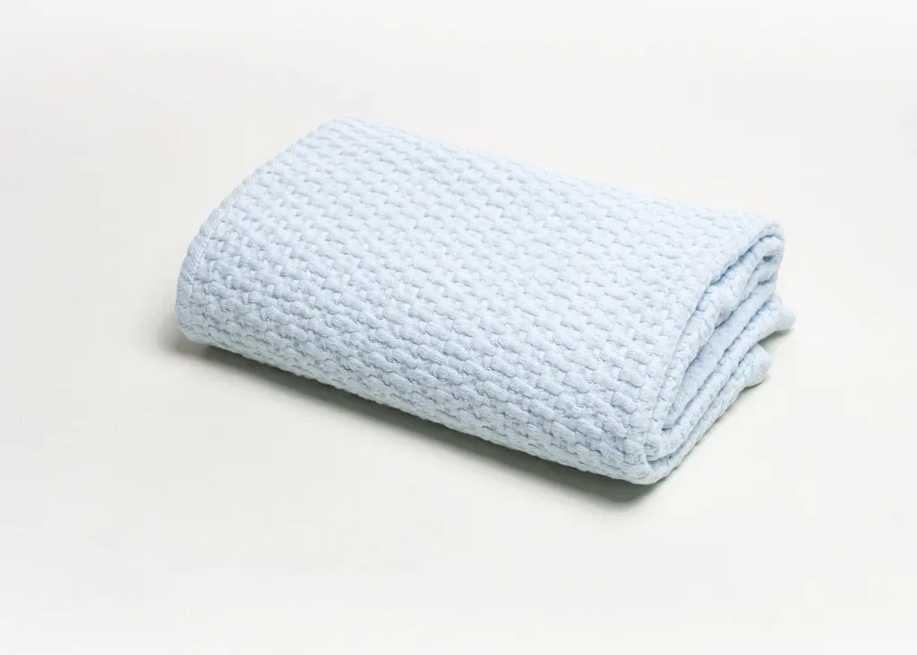 Stonewashed Basket Weave Blanket 28x36
