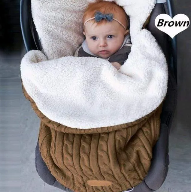 Stroller Super Soft Warm Swaddle Wrap for Infant Boys Girls