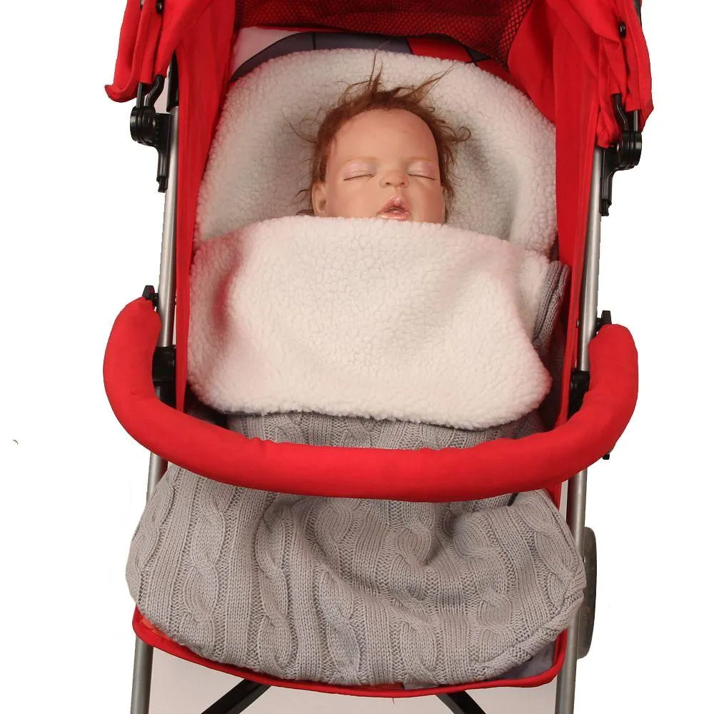 Stroller Super Soft Warm Swaddle Wrap for Infant Boys Girls