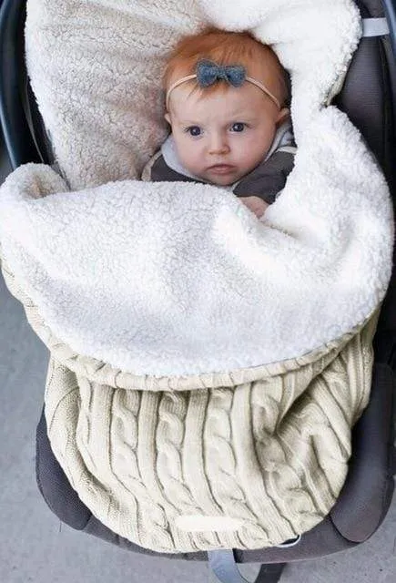 Stroller Super Soft Warm Swaddle Wrap for Infant Boys Girls