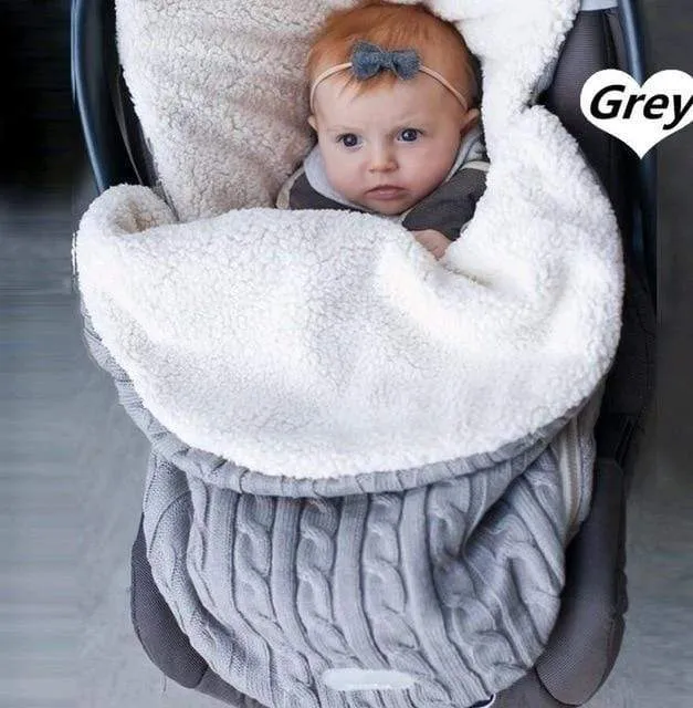 Stroller Super Soft Warm Swaddle Wrap for Infant Boys Girls