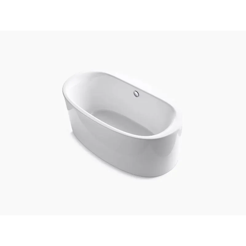 Sunstruck 65.5" x 36" x 24.5" Freestanding Bathtub in White