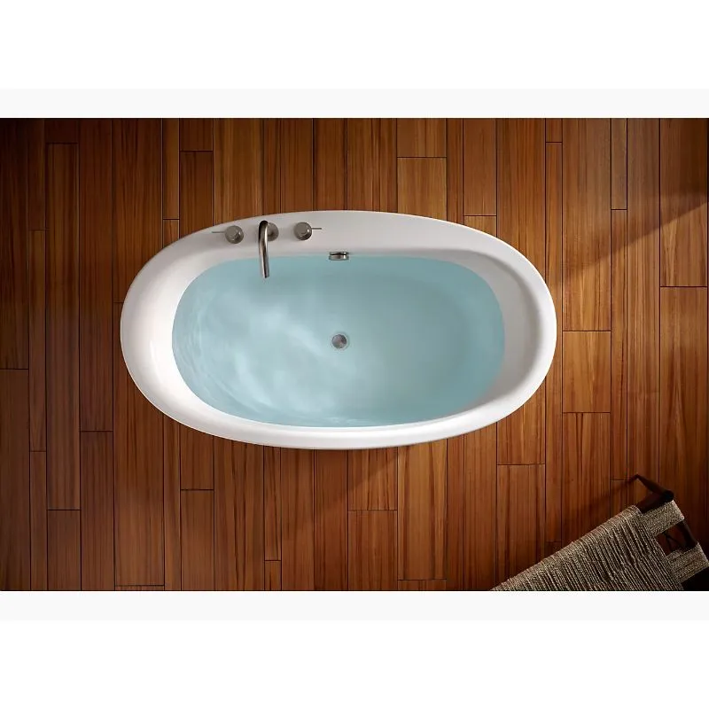 Sunstruck 65.5" x 36" x 24.5" Freestanding Bathtub in White