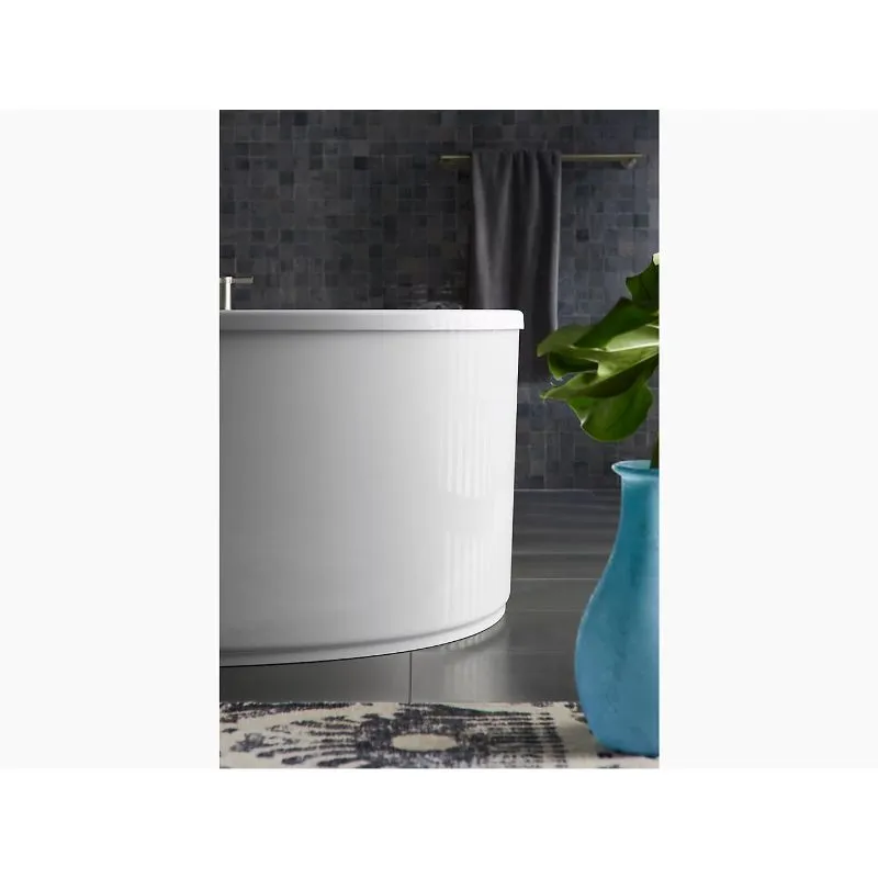 Sunstruck 65.5" x 36" x 24.5" Freestanding Bathtub in White