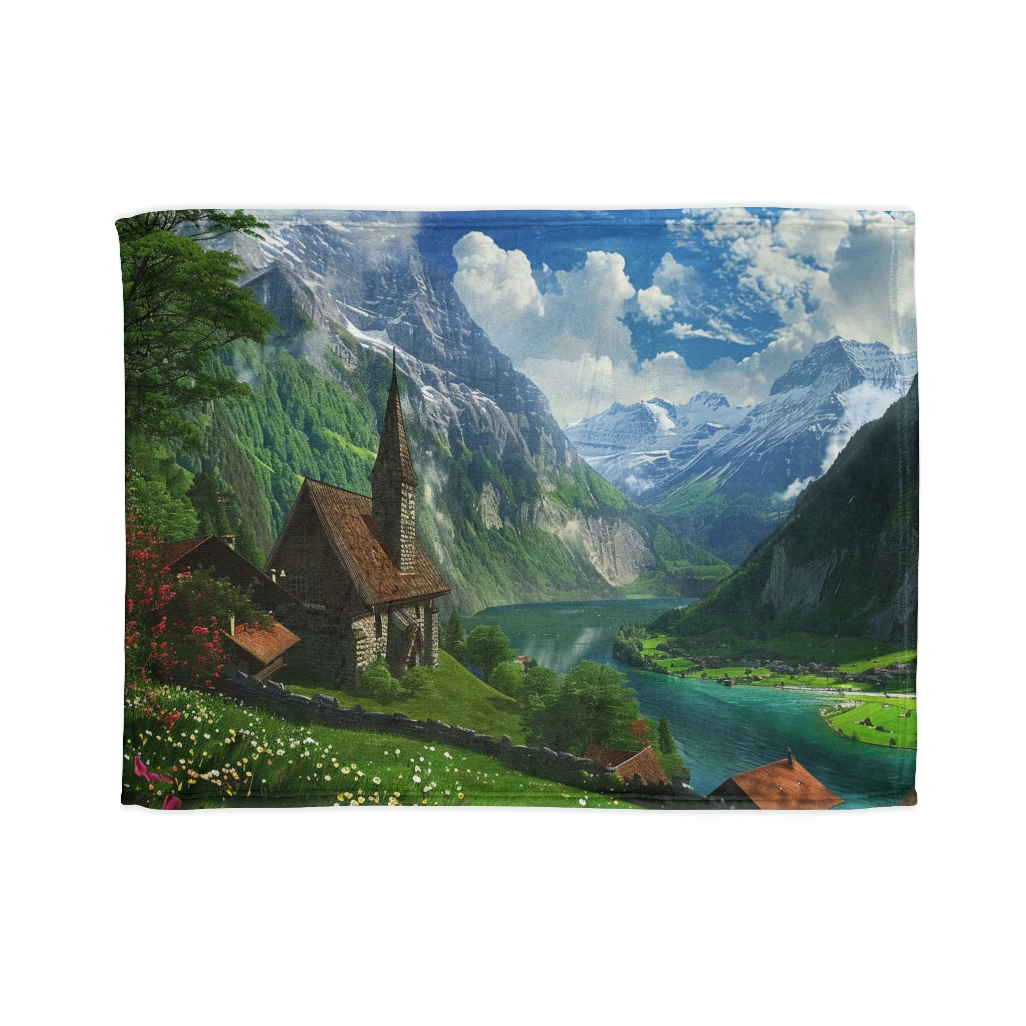 Swiss Beauty #2 Soft Polyester Blanket