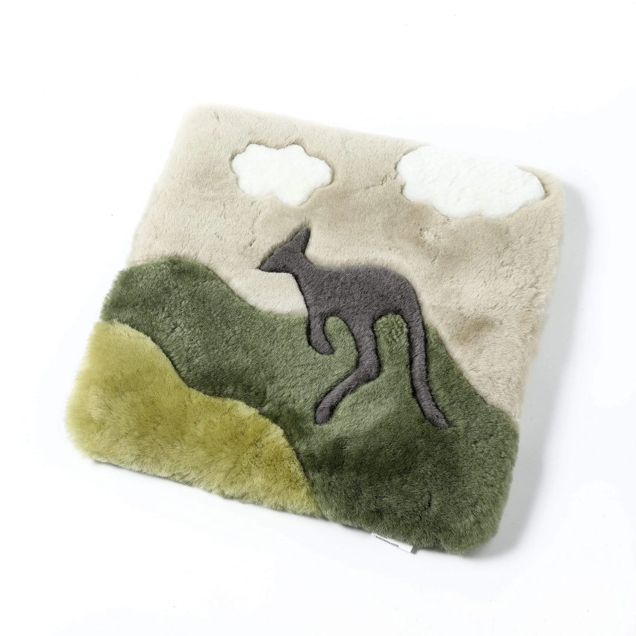 TARRAMARRA Kids Koala/Star Moon/Rocket/Chessboard/Kangaroo Graphic Pattern Wool Cushion