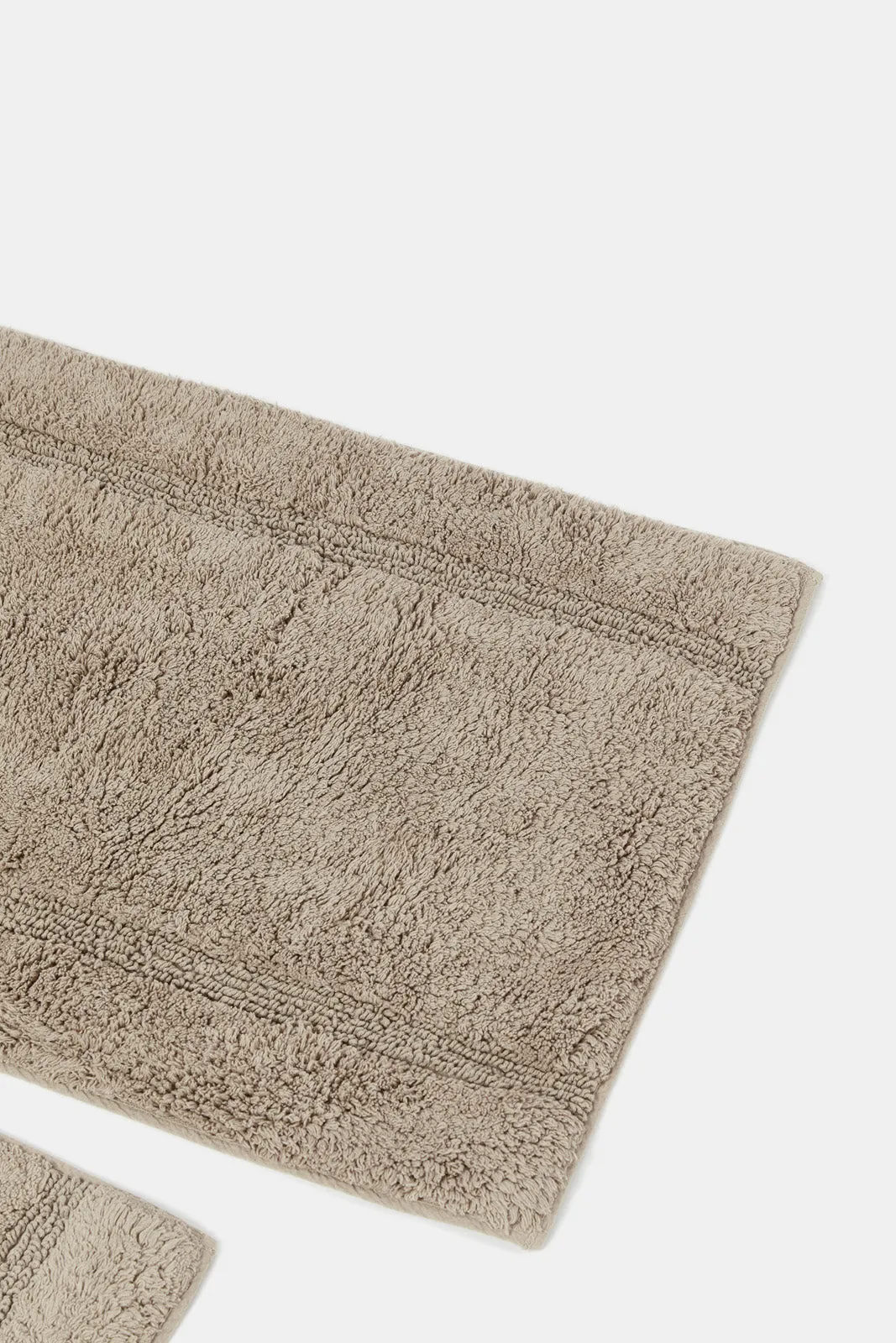 Taupe Plain Bathmat (2 Piece)