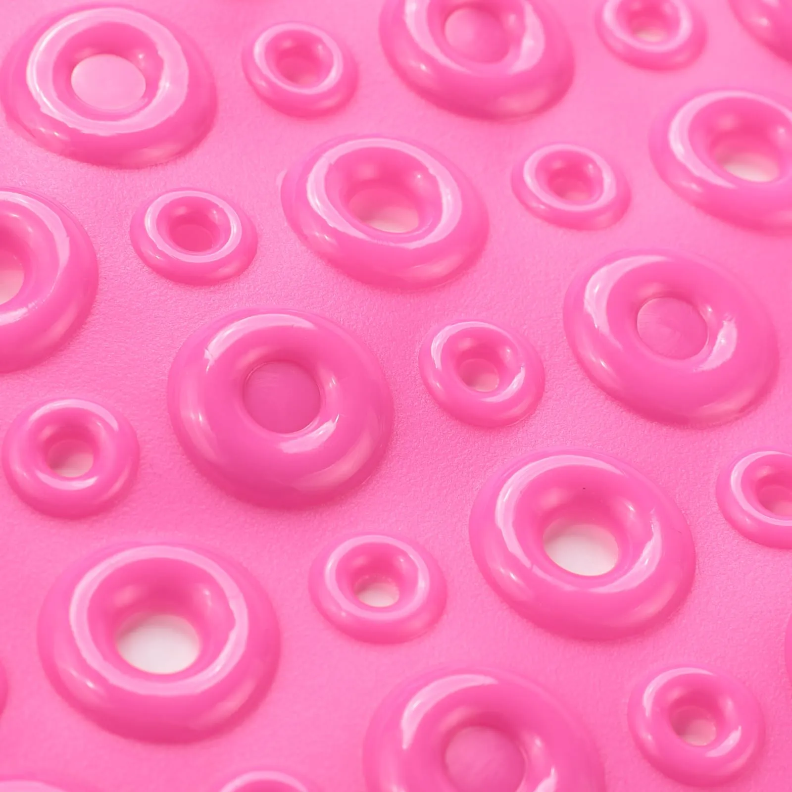 UMAI (36x65cm) Mats for Floor | Bathroom Door Mat | Shower Mats for Bathroom Anti Slip with Suction Cups Quick Drying PVC Bathroom Mat | Bathroom Mats Water Soak | Machine Washable-Deep Pink