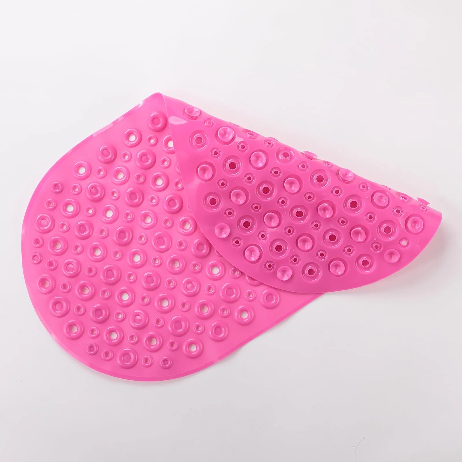 UMAI (36x65cm) Mats for Floor | Bathroom Door Mat | Shower Mats for Bathroom Anti Slip with Suction Cups Quick Drying PVC Bathroom Mat | Bathroom Mats Water Soak | Machine Washable-Deep Pink