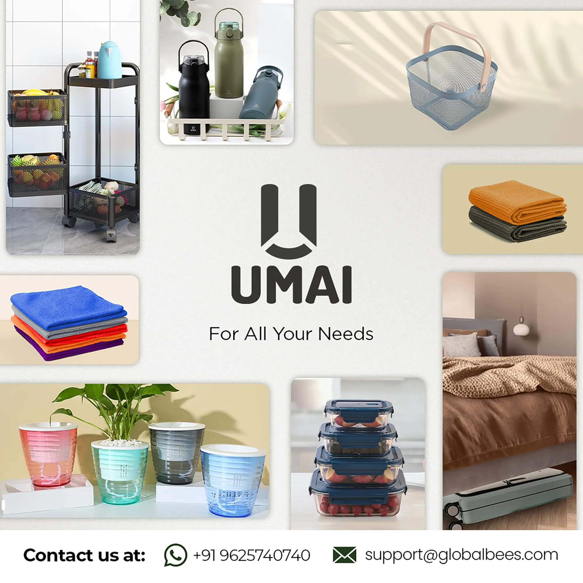 UMAI Polyester Rubber Bathroom Mat (38cm) Round Bath Mat | Anti Skid Mat for Bathroom Floor | Bathroom Accessories | Bathroom Mats Water Soak | Non Slip Mat for Bathroom | Floor Mat- Pink & Blue