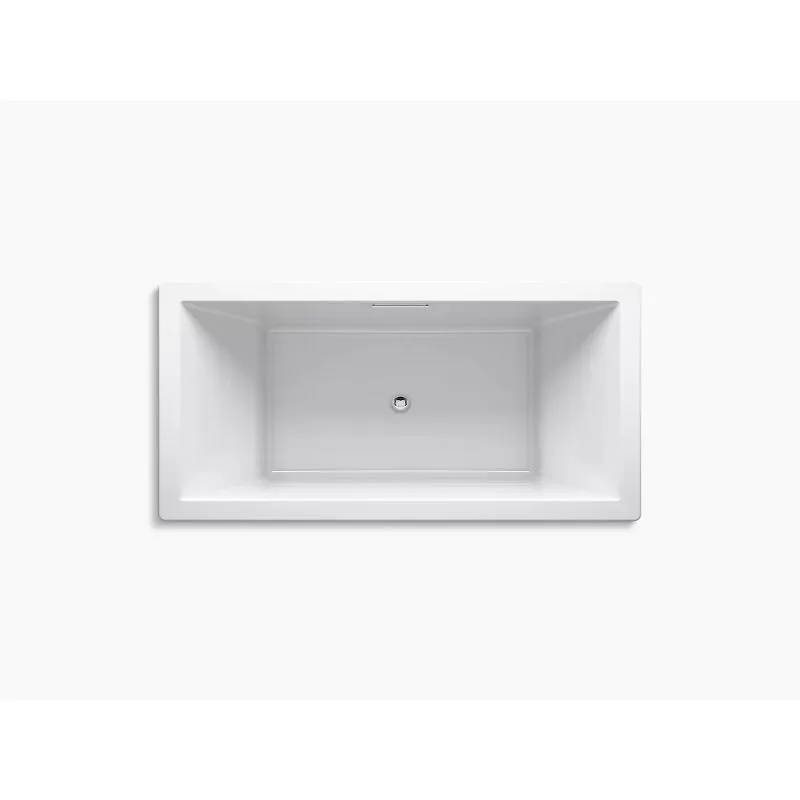 Underscore Rectangle 72" x 36" x 23" Drop-In Bathtub in White